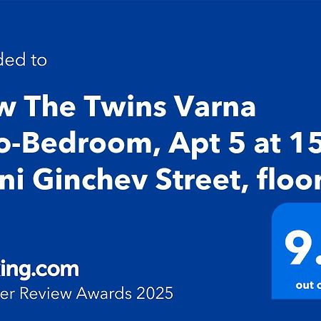 New The Twins Varna Two-Bedroom, Apt 5 At 15 Tsani Ginchev Street, Floor 3 Buitenkant foto