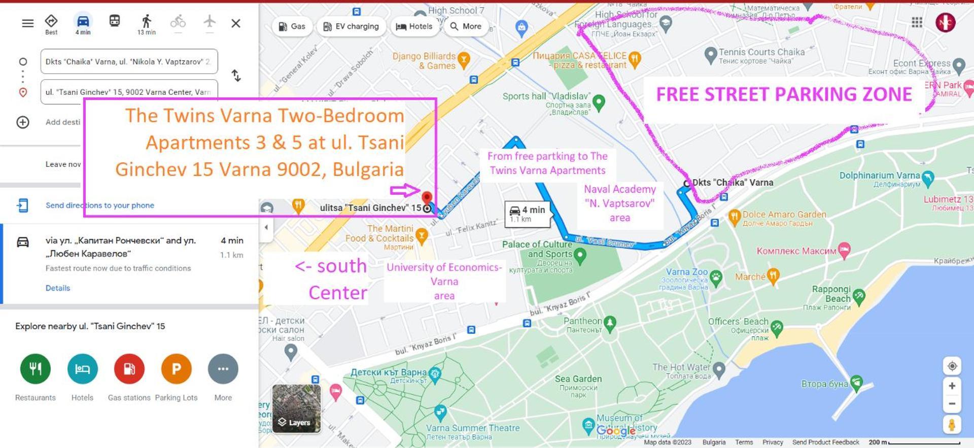 New The Twins Varna Two-Bedroom, Apt 5 At 15 Tsani Ginchev Street, Floor 3 Buitenkant foto